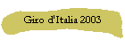 Giro d'Italia 2003