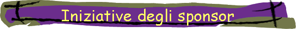 Iniziative degli sponsor